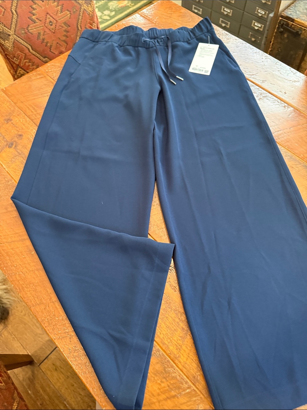 lululemon athletica Navy Wide-Leg Drawstring Pants
